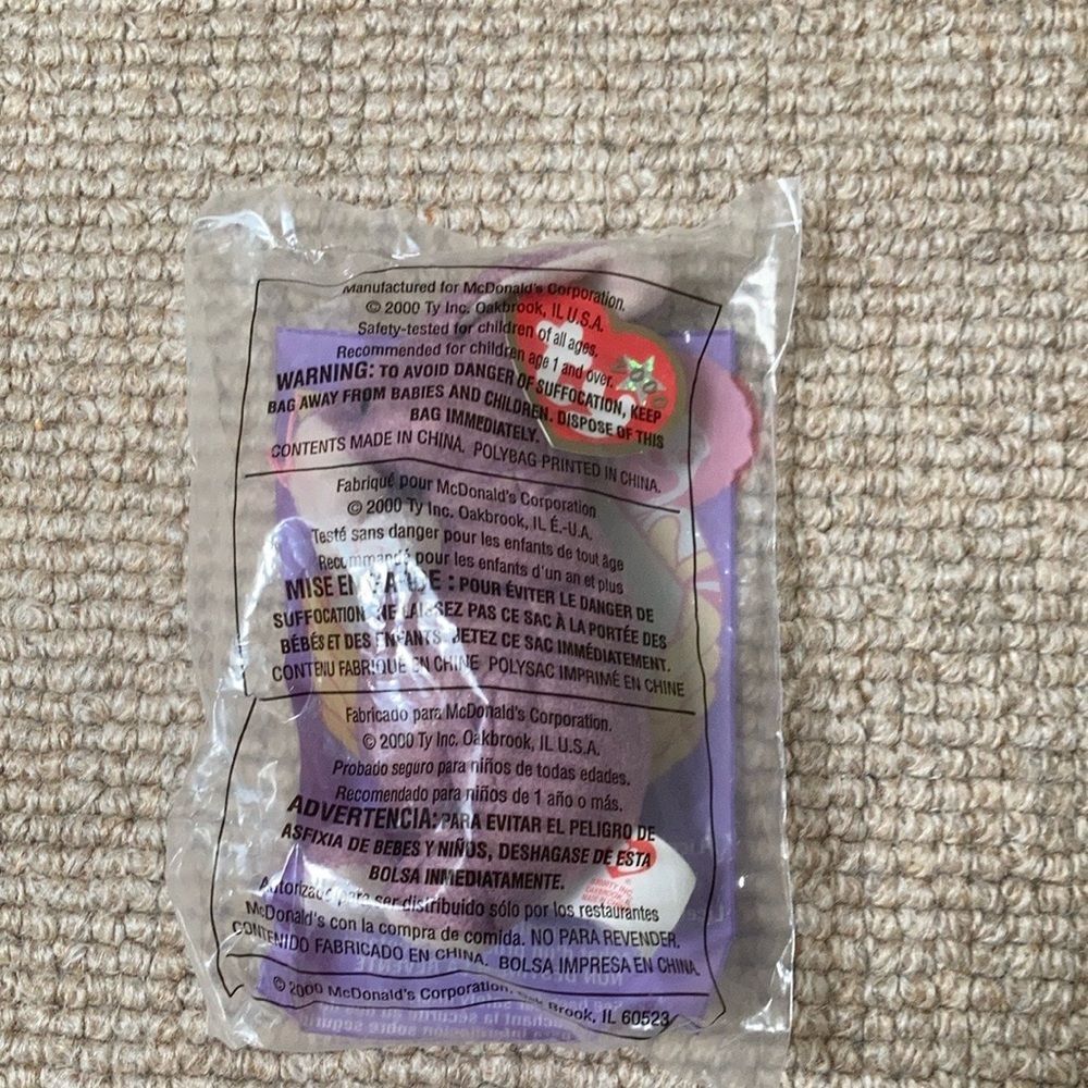 Springy the Lavender Bunny Rabbit Teenie Beanie Baby